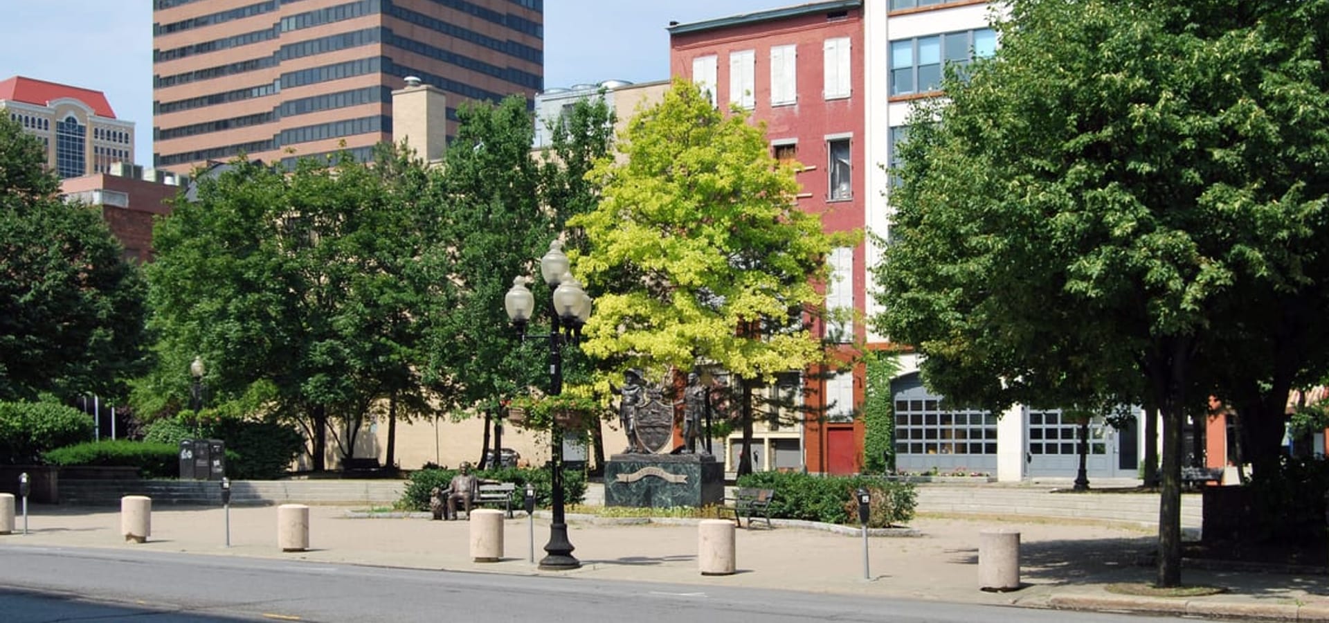 Tricentennial Park in downtown Albany.